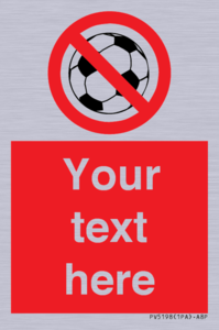 Custom No Ball Games Sign